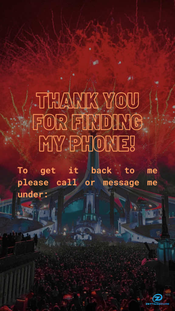 Festival Hintergrundbild für Sperrbildschirm mit Kontaktdaten